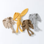 Corduroy long-eared bunny baby comforter with matching storage pouch – view 3 of 13