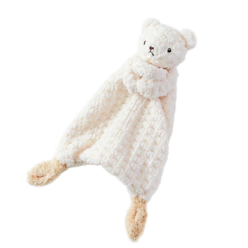Baby comforter with plush bunny, bear or puppy head on a small comforter blanket – view 5 of 20