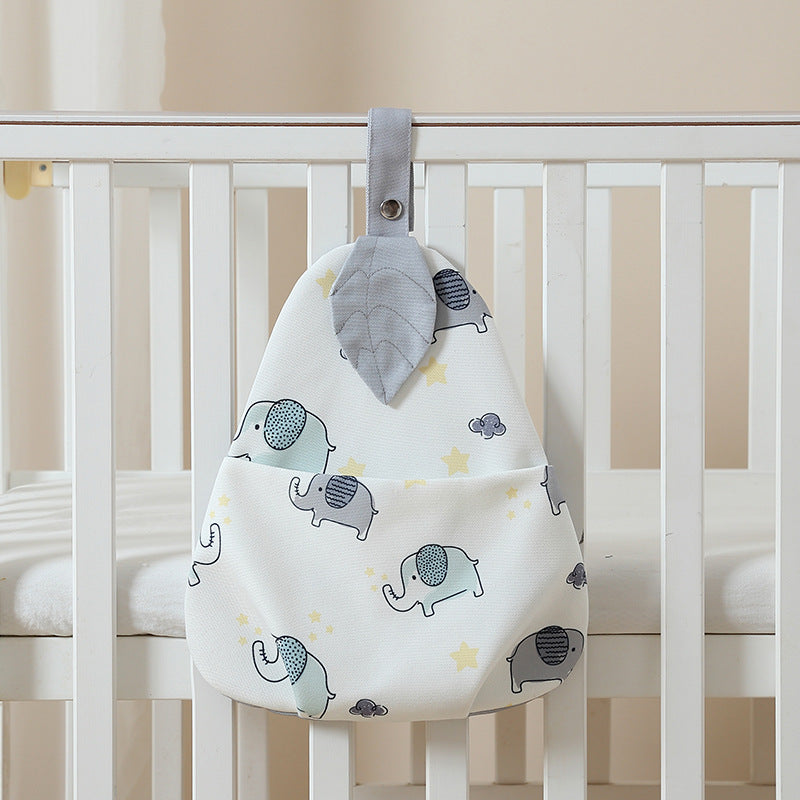 Leaf Elephant hanging nursery organiser for nappies and bottles