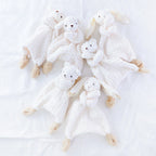 Baby comforter with plush bunny, bear or puppy head on a small comforter blanket – view 2 of 20
