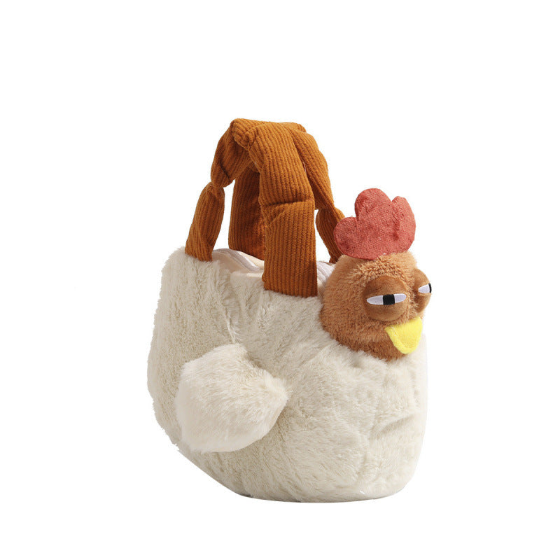 Plush Chicken Crossbody Bag | Novelty Shoulder Bag