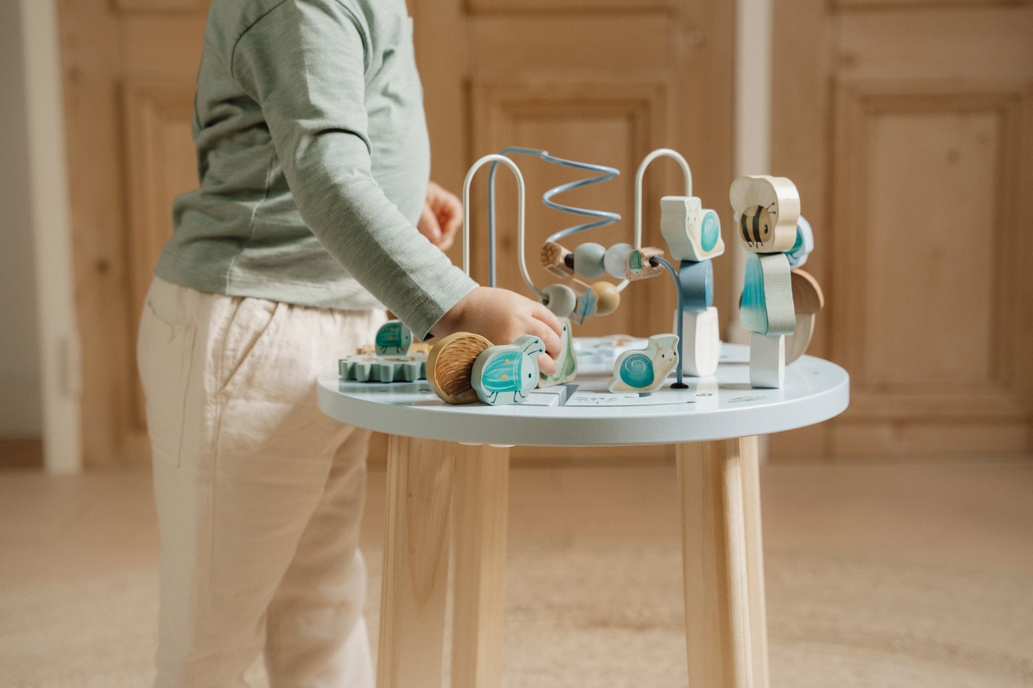 Wooden Activity Table - Forest Friends - FSC Wood - 5 Activities