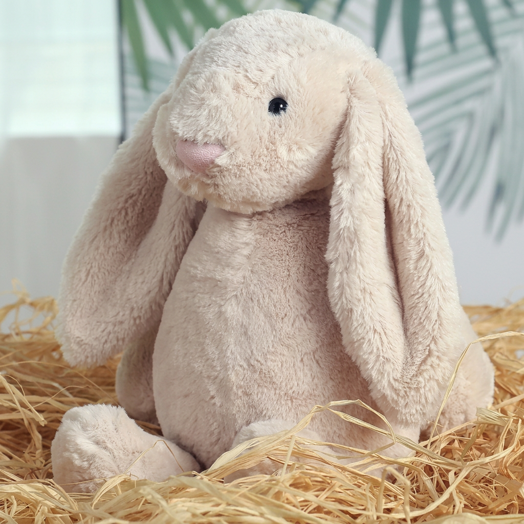Baby comforter with plush bunny, bear or puppy head on a small comforter blanket – view 16 of 20