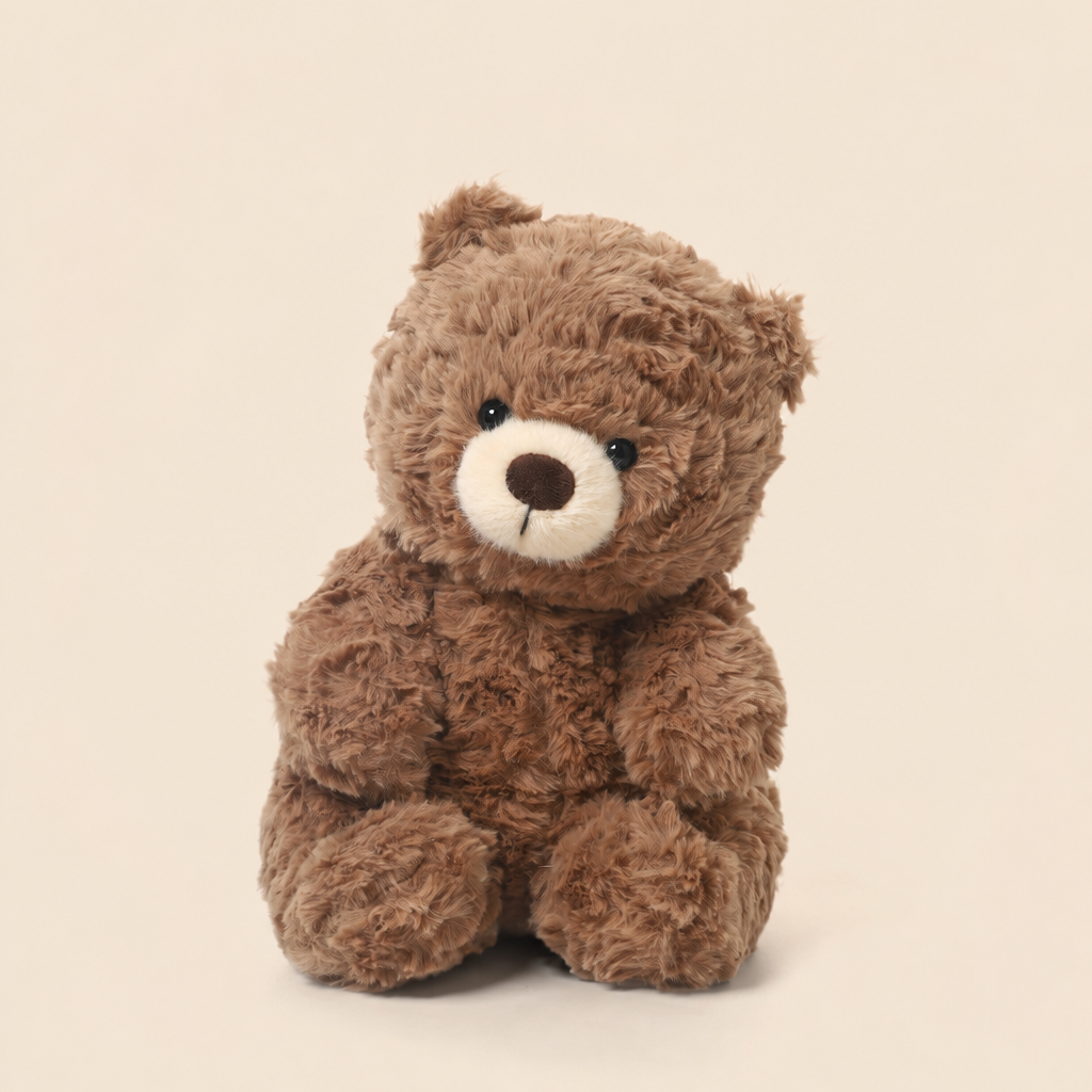 Soft plush teddy bear soft toy sitting upright, classic and New Year styles – Classic Bear 28.5 cm