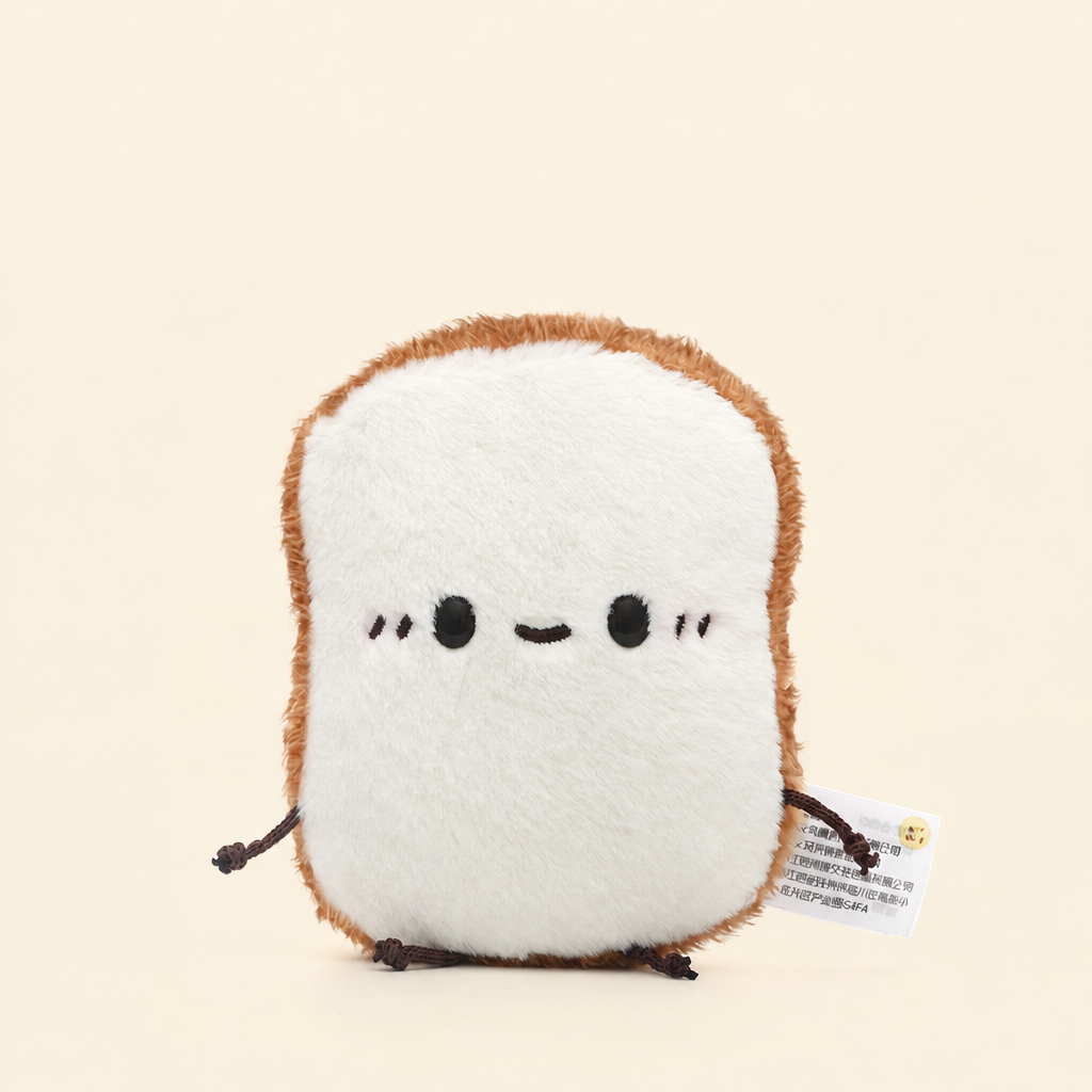 Small short-plush bakery treat soft toy shaped like bread – Toast