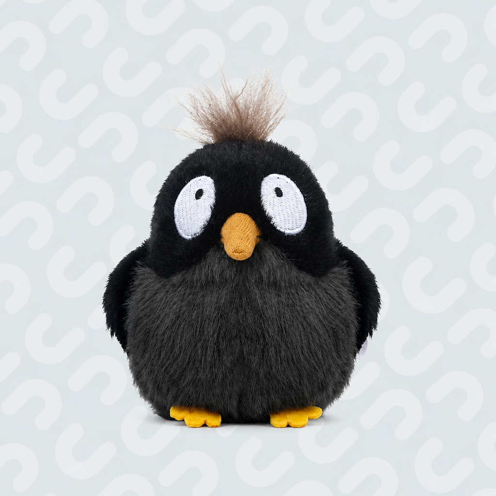Palm-sized short-plush songbird soft toys including kingfisher and sparrow – view 7 of 19