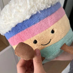 Birthday Cake Plush Toy – Cute Stuffed Food Character
