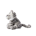 White Tiger Plush Toy – Soft Stuffed Sitting Tiger with Striped Tail | 18, 25, 36 & 55 cm