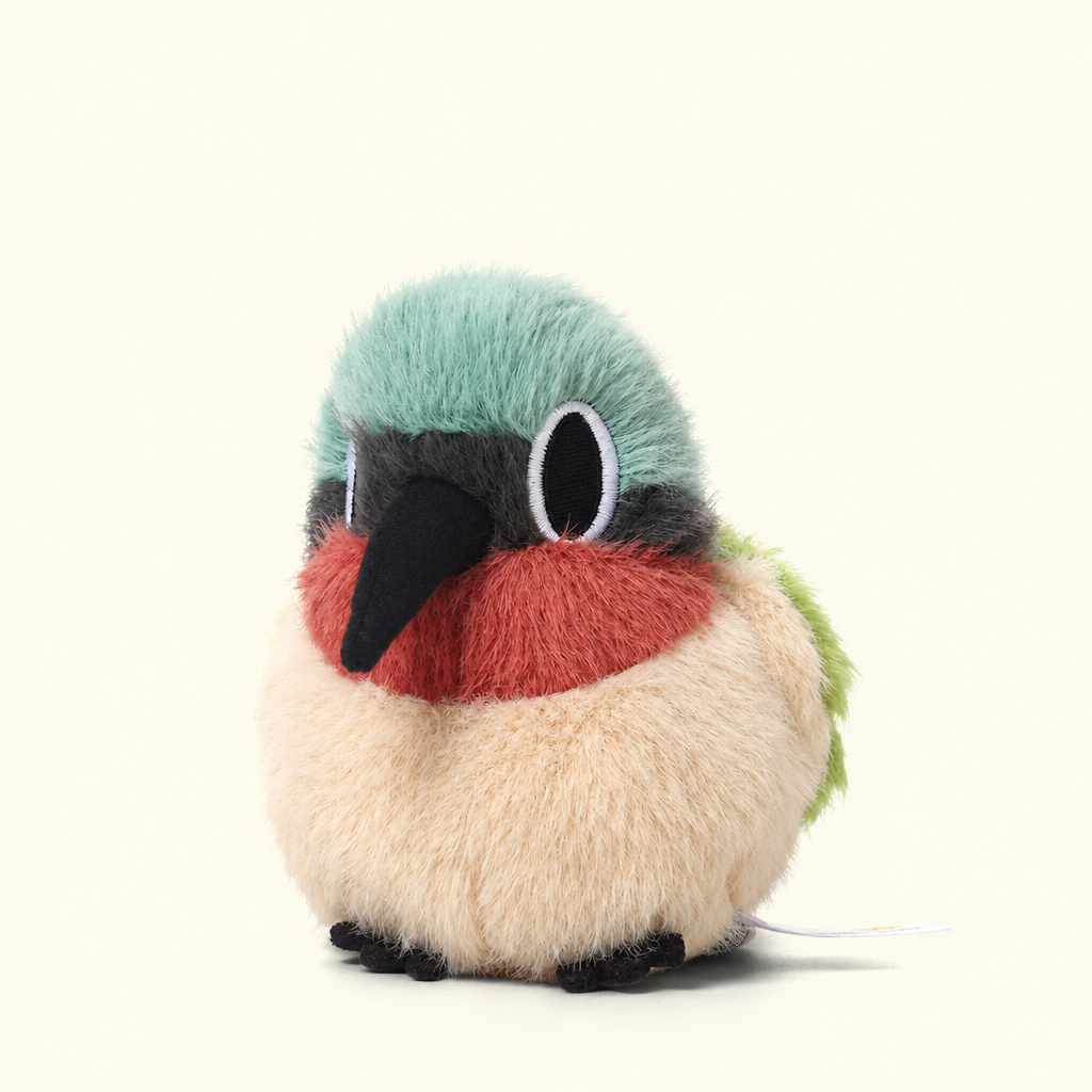 Palm-sized short-plush songbird soft toys including kingfisher and sparrow – view 14 of 19