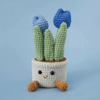 Handmade Crochet Tulip Flowers in Pot