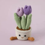 Handmade Crochet Tulip Flowers in Pot