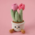 Handmade Crochet Tulip Flowers in Pot