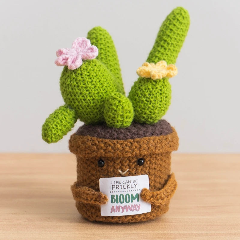 Crochet Cactus Plant Desk Decoration
