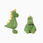 Large 50 cm plush velociraptor dinosaur soft toy in green – view 8 of 8