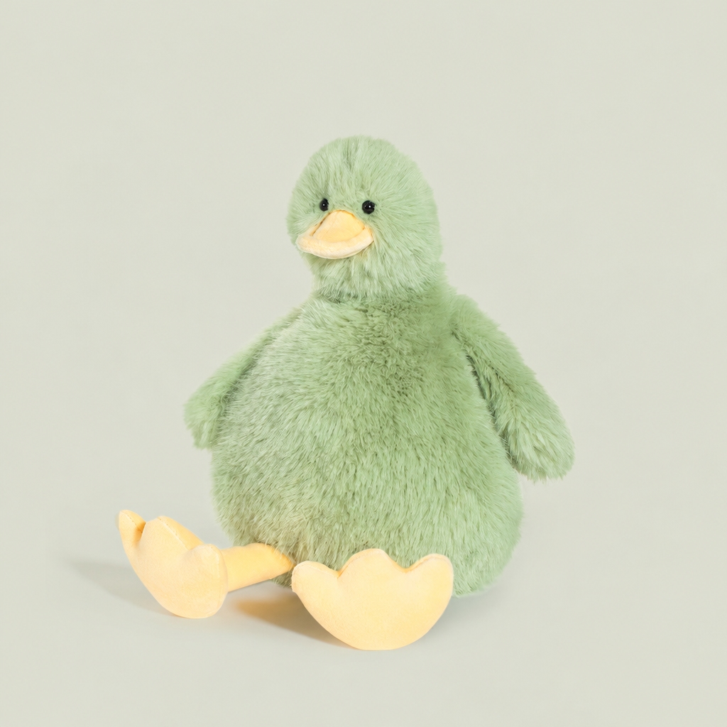 20 cm plush duck soft toy in green and bright multicolour colourways – view 3 of 6