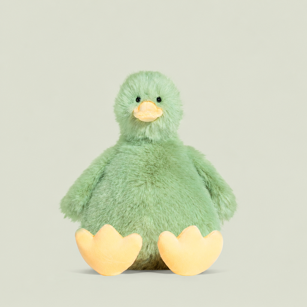 20 cm plush duck soft toy in green and bright multicolour colourways – view 4 of 6