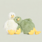 20 cm plush duck soft toy in green and bright multicolour colourways – view 6 of 6