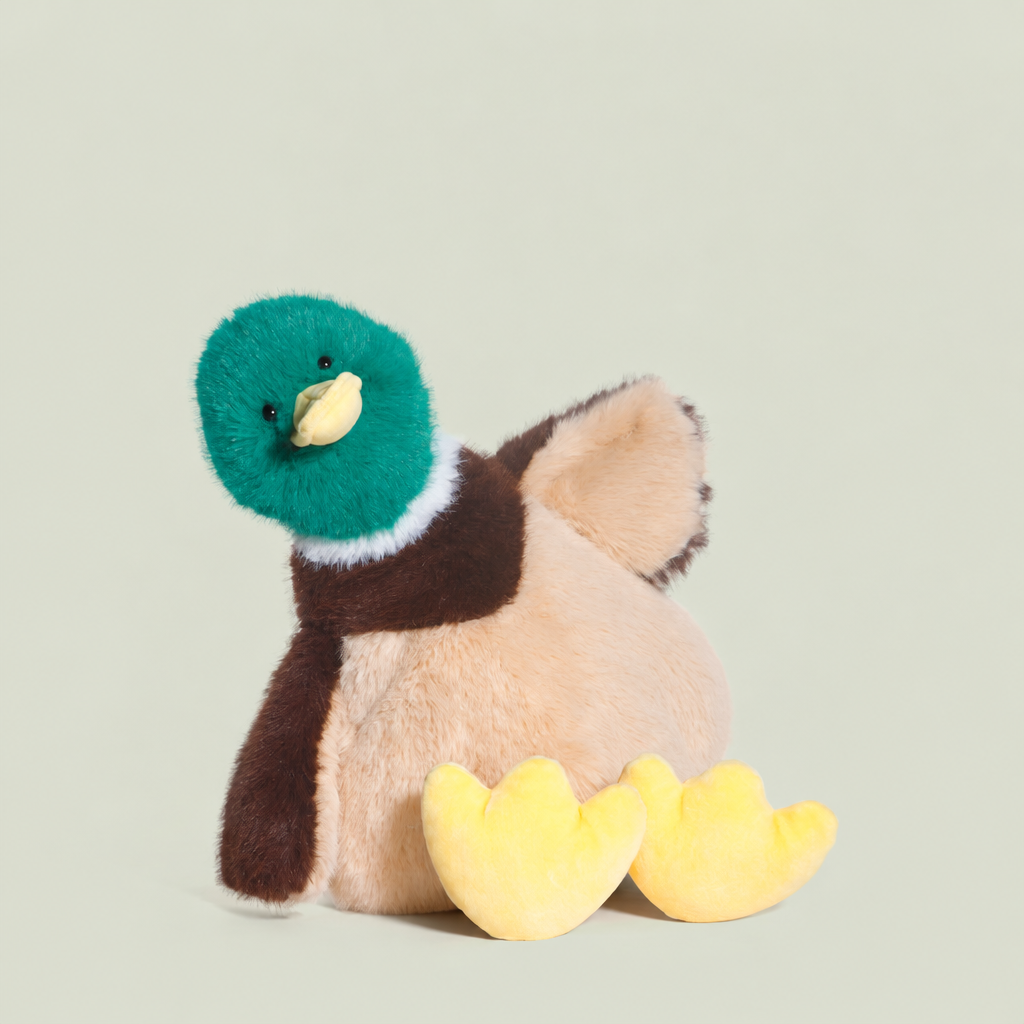 20 cm plush duck soft toy in green and bright multicolour colourways – Bright Multicolour