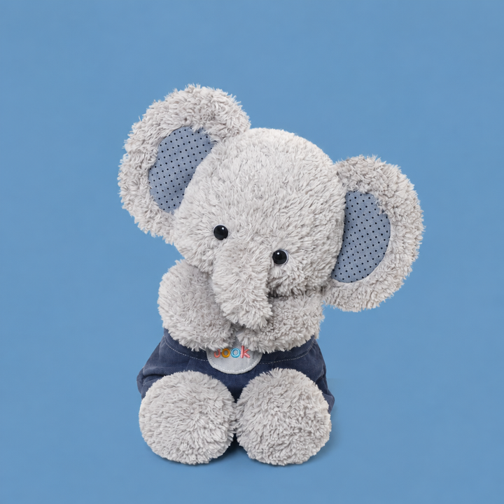 Plush Animal in Dungarees