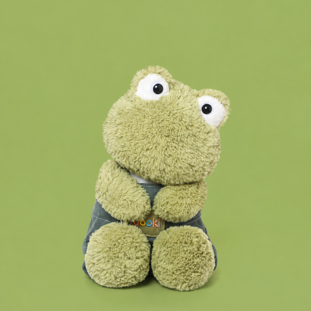 Large 44 cm plush animal soft toy dressed in dungarees – view 5 of 7