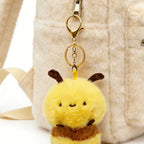 Plush Bee Bag Charm – Soft Toy Bee Keyring or Lanyard, 11 cm, Single or Pair