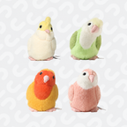 Palm-sized short-plush songbird soft toys including kingfisher and sparrow – view 15 of 19