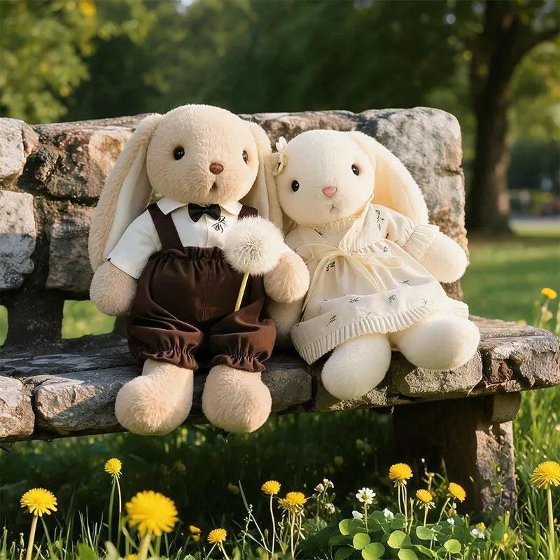 Dressed Rabbit Doll – Six Characters, 30 cm and 45 cm, Ages 6+