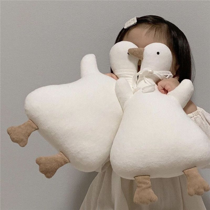Duck Soft Toy Cushion – Cotton Plush, 45 cm, Ages 3+