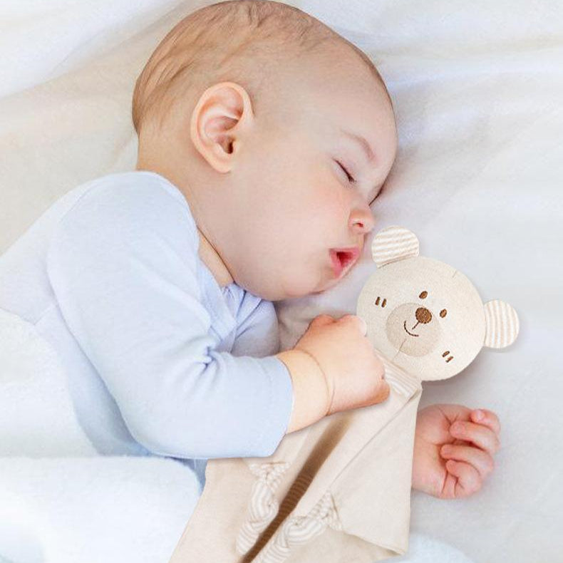 Four piece animal baby comforter gift set with soft toy, comforter and gift box – view 11 of 12