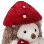 Hedgehog Plush Toy with Mushroom Hat – Soft Stuffed Animal Doll | 18 cm
