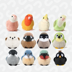Palm-sized short-plush songbird soft toys including kingfisher and sparrow – view 18 of 19
