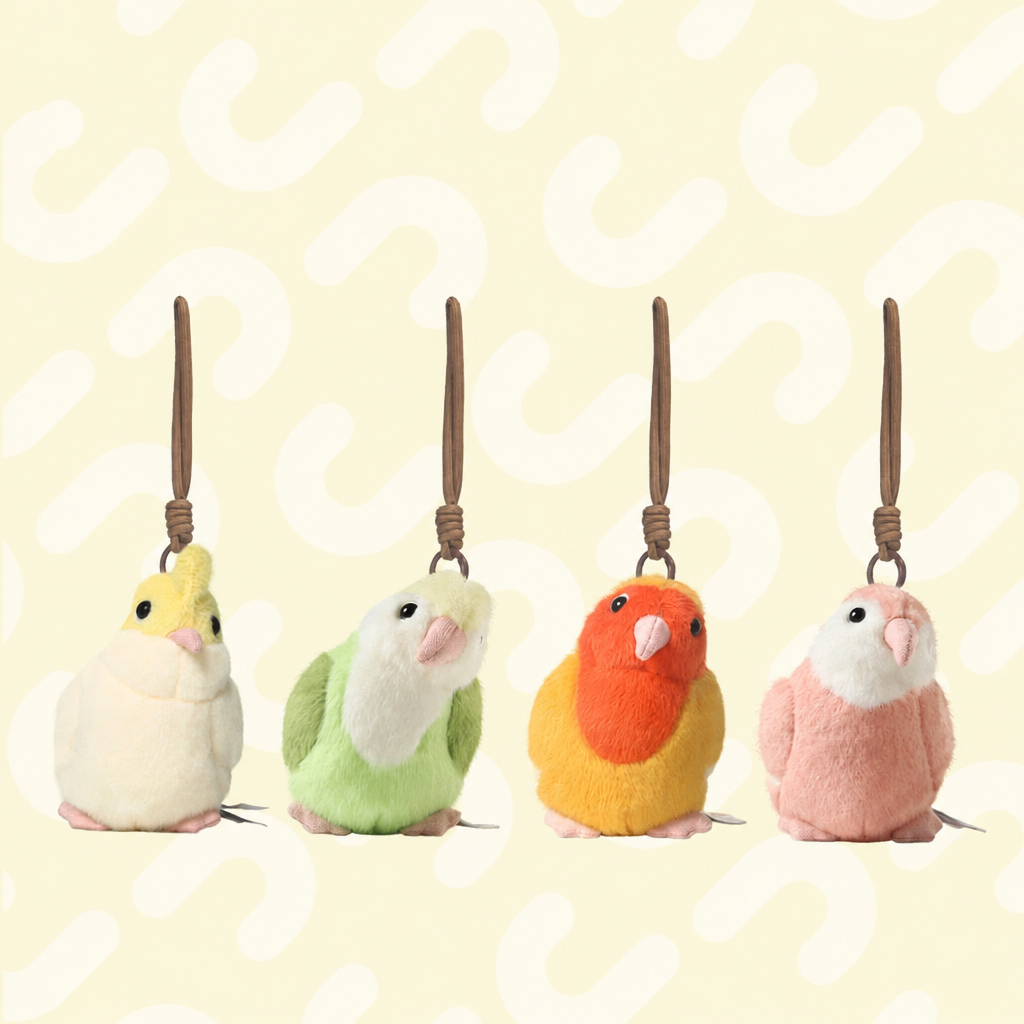 Palm-sized short-plush songbird soft toys including kingfisher and sparrow – view 19 of 19