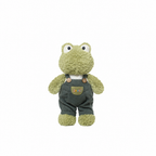 Large 44 cm plush animal soft toy dressed in dungarees – view 6 of 7