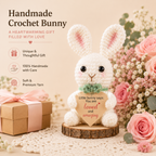 Hand Crochet Flower & Bunny Desk Decorations