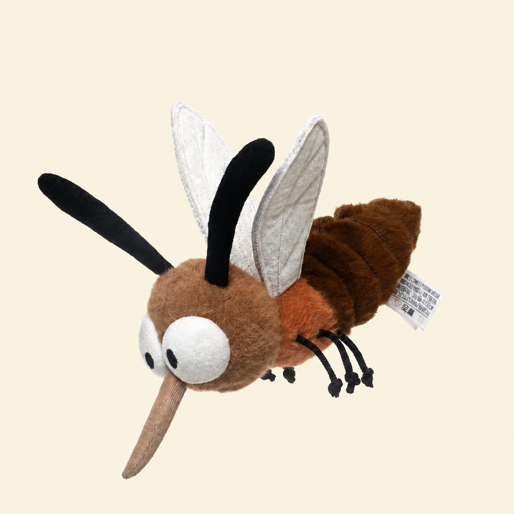 Plush insect soft toys including a mosquito, bee, ladybird, caterpillar and firefly – view 14 of 23