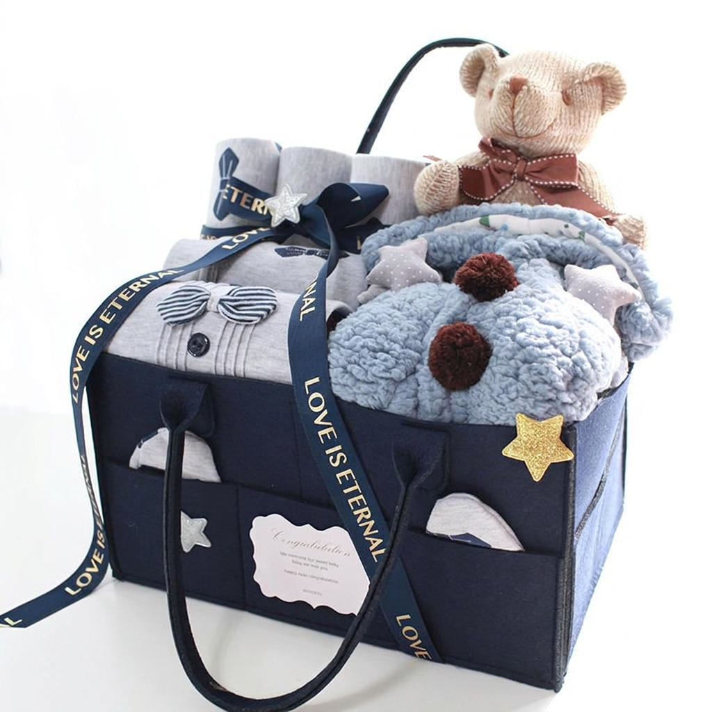 15 piece baby clothes gift set in bear or bow tie design – Bow Tie, 15 Pieces, 0-3 Months