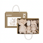 Four piece animal baby comforter gift set with soft toy, comforter and gift box – view 8 of 12