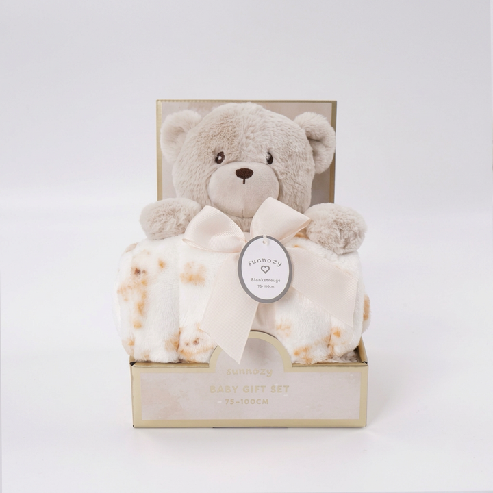 Baby Blanket and Soft Toy Gift Set
