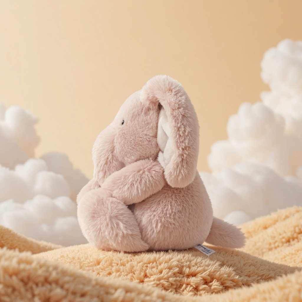 Chunky sitting plush animals: elephant, hippo, cow, frog, monkey and fox – view 8 of 14