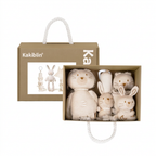 Four piece animal baby comforter gift set with soft toy, comforter and gift box – view 6 of 12