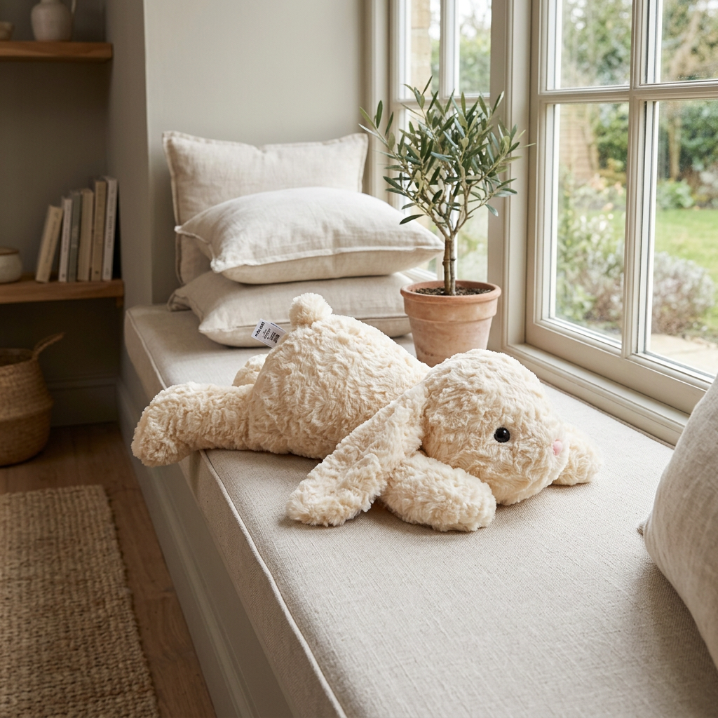 Floppy lying-down animal soft toy with outstretched limbs, 50cm – view 5 of 9