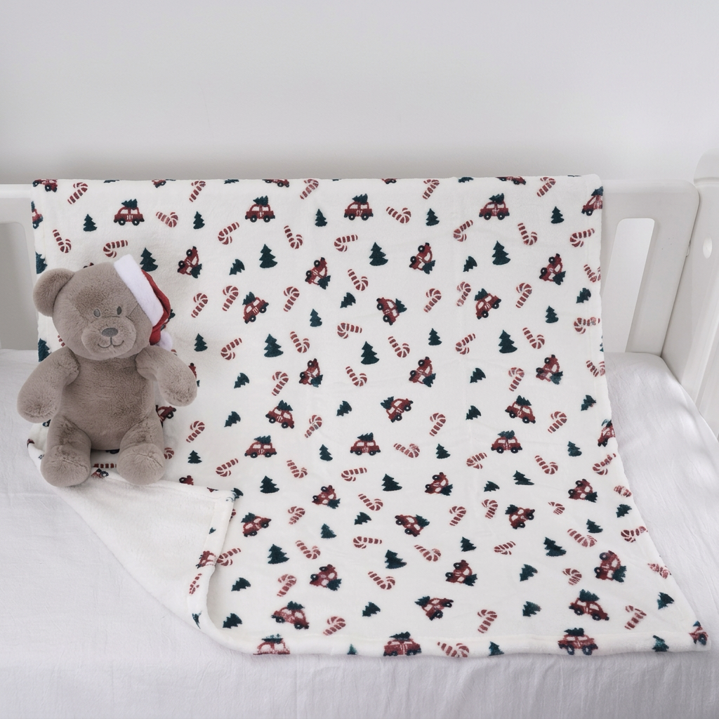 Flannel baby blanket with a matching animal soft toy gift set – view 2 of 13