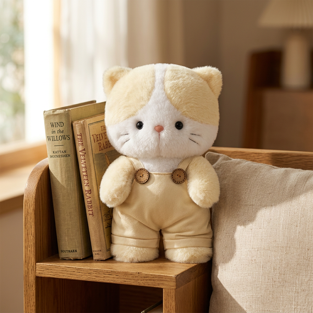 31 cm plush frog, koala, cat, elephant and pig soft toys in matching dungarees – view 8 of 9