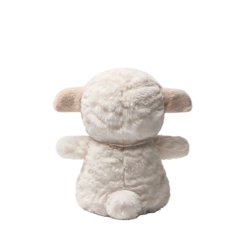 Lamb Plush Toy – Soft Stuffed Sheep Doll with Embroidered Face | 18 cm
