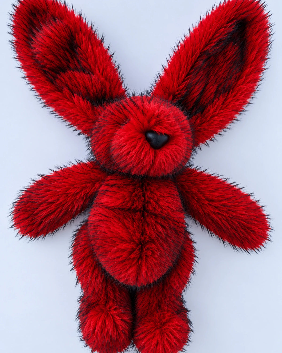 Giant Bunny Soft Toy 70cm – Large Red Fluffy Rabbit Plush, Big Cuddly Stuffed Bunny Christmas Gift