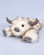 Frost White Highland cow plush toy 40cm, side view