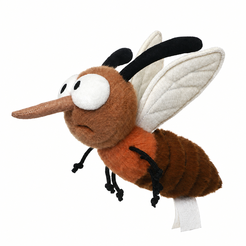 Plush insect soft toys including a mosquito, bee, ladybird, caterpillar and firefly – view 15 of 23