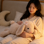 Short-plush animal soft toys including bunny, fox, elephant and hippo, 35 cm – view 2 of 8