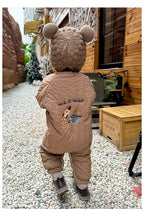 Padded Baby Snowsuit - Zip Up Wadded All-in-One with Back Embroidery, 3 to 24 Months