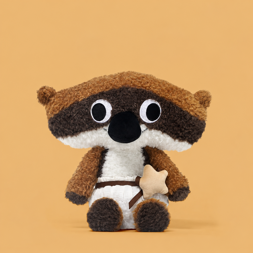 28 cm plush animal soft toy shown plain or dressed in a small outfit – Fox, With Trousers